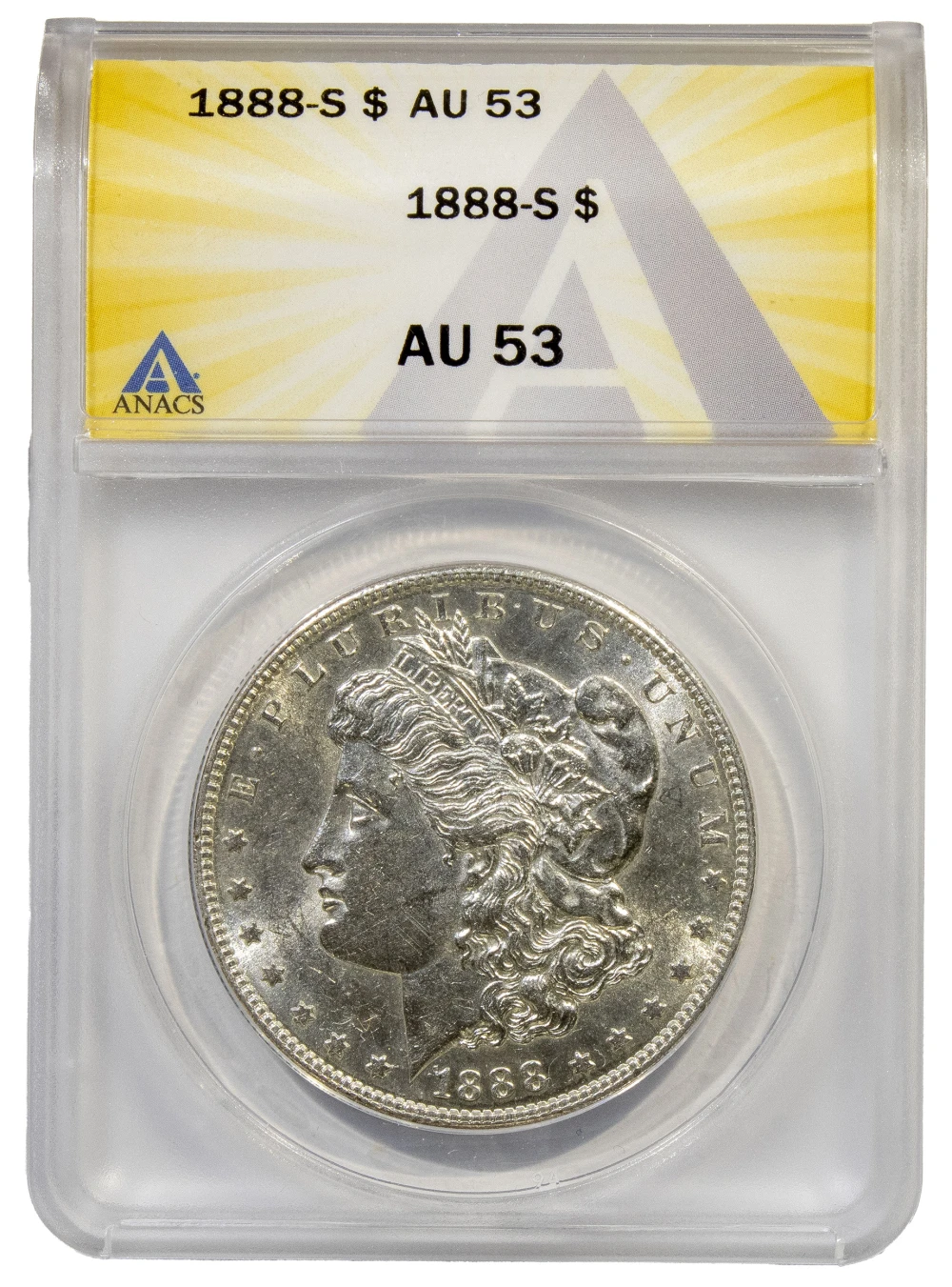 ANACS AU-53 1888-S Morgan $1