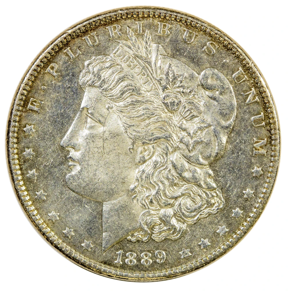 MS-60 PL 1889 Morgan Dollar