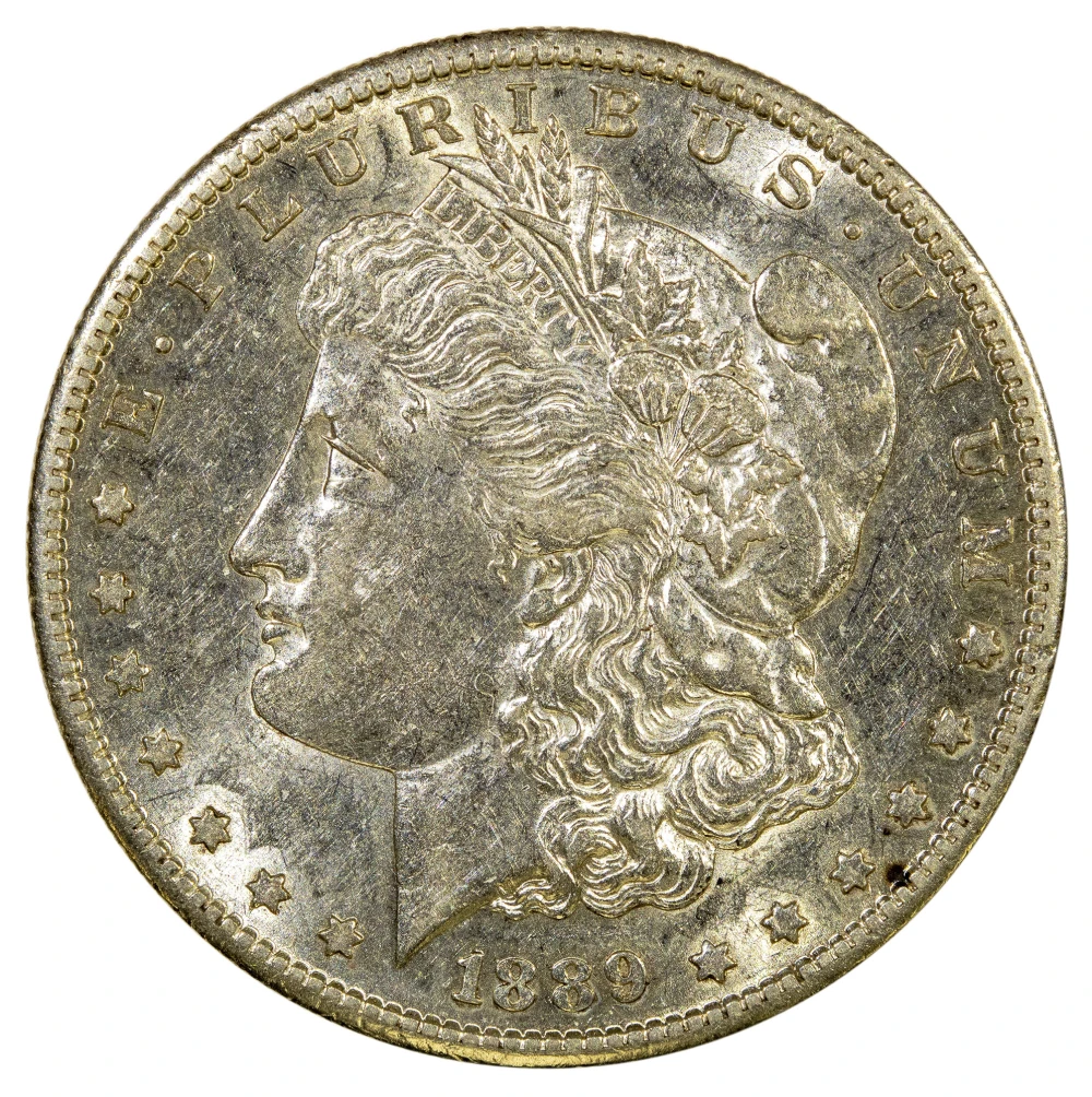 AU-50 1889-S Morgan $1