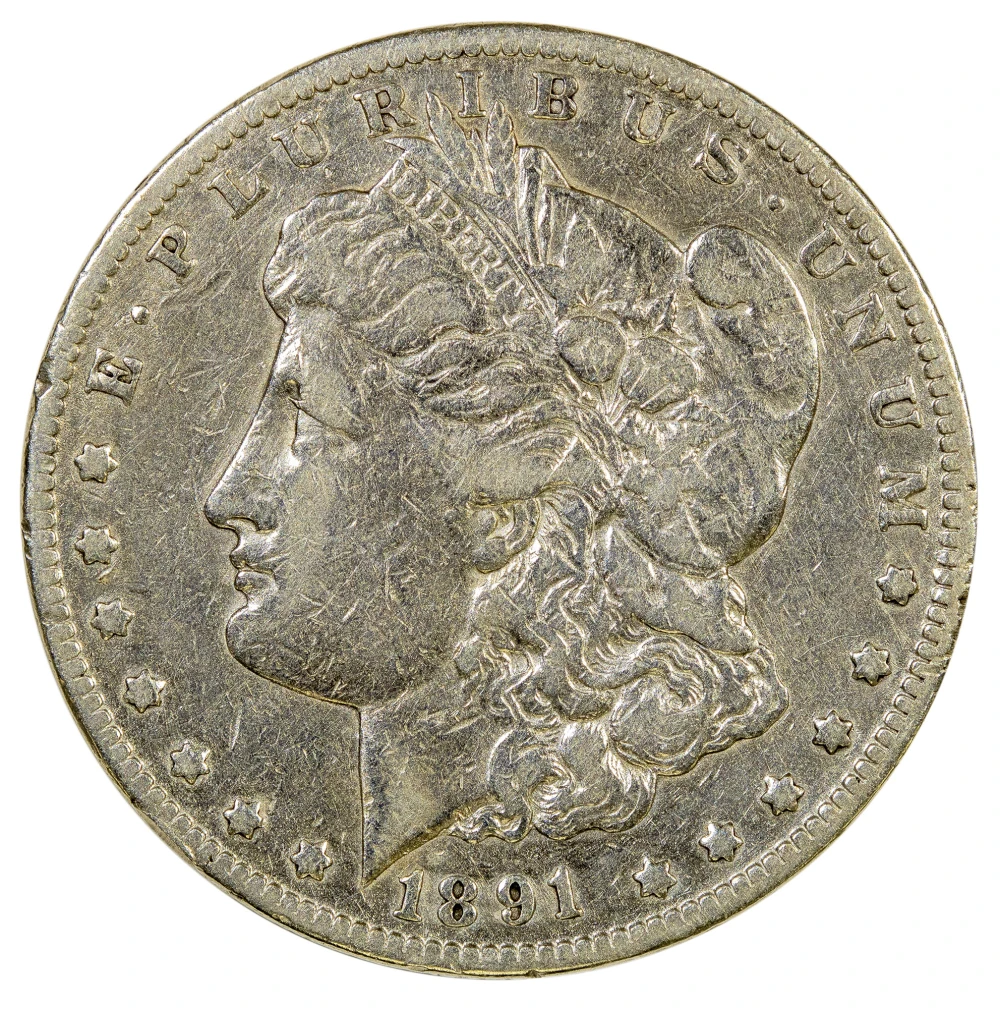 VF Details 1891-CC Morgan $1
