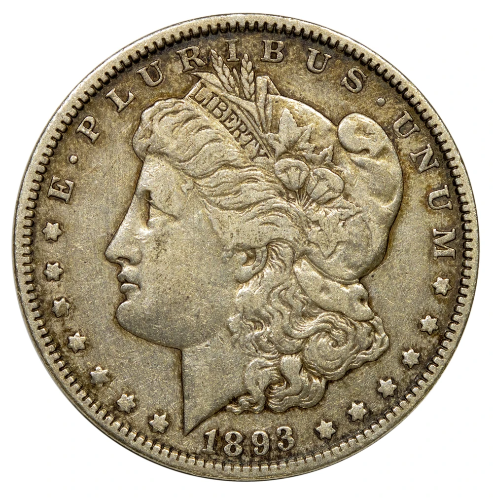 VF-35 Details 1893 Morgan $1