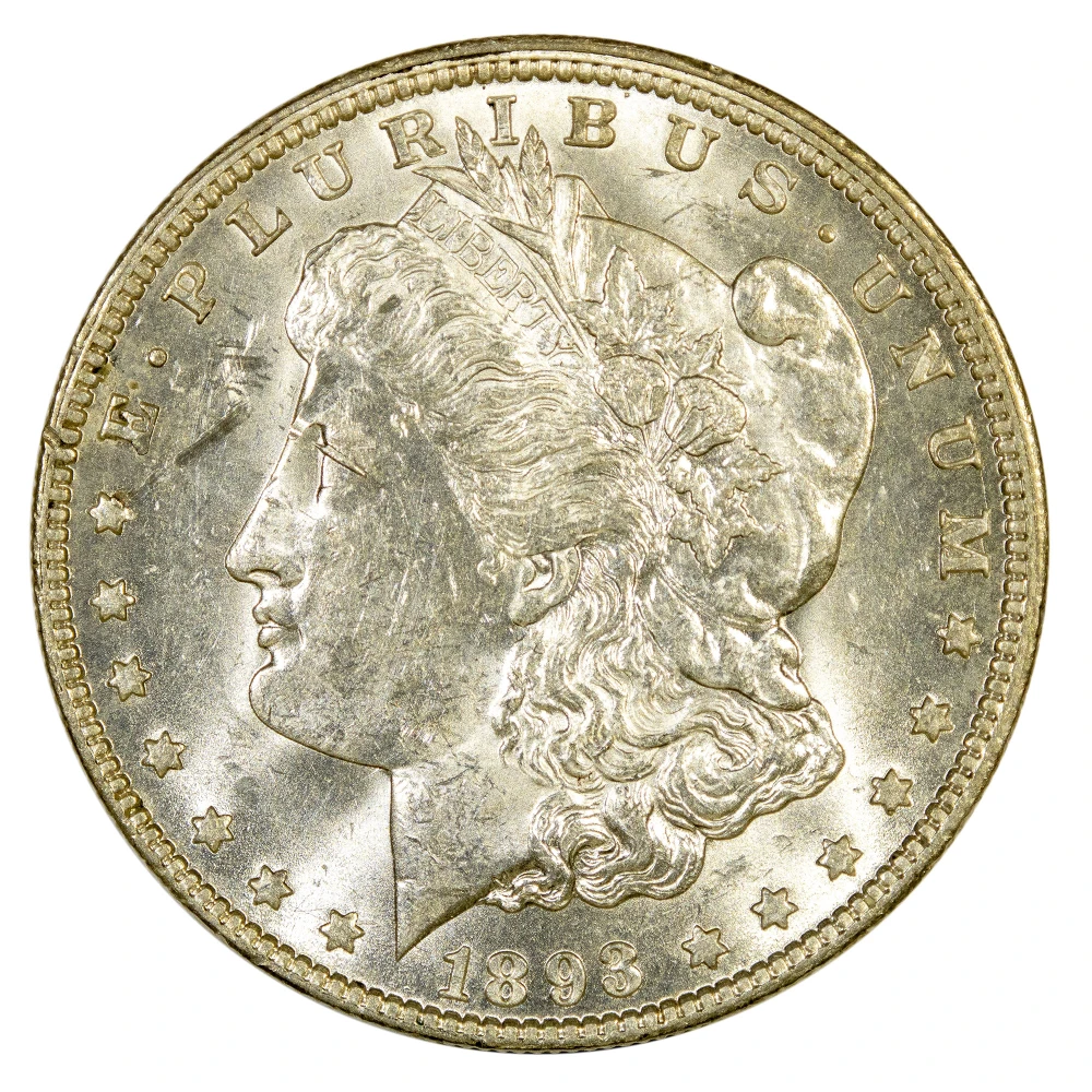 MS-60 1893-O Morgan $1