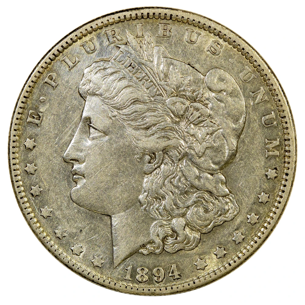 AU-50 1894-O Morgan $1