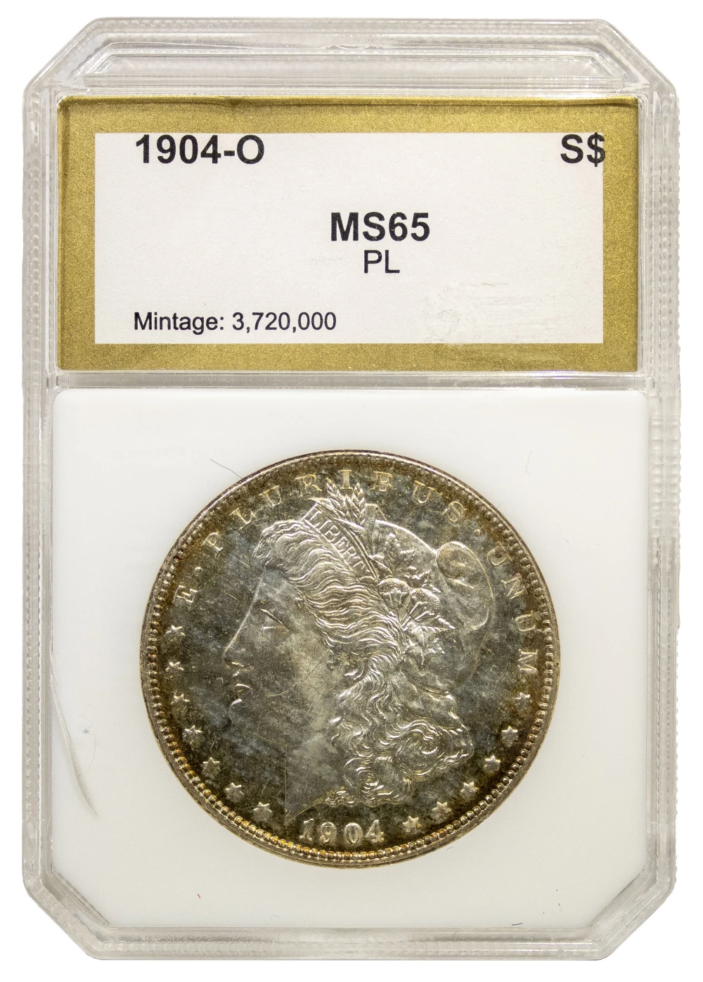 PCI MS-65 PL 1904-O Morgan Dollar