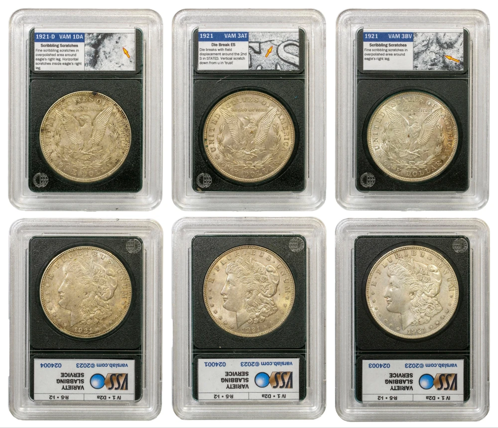 VSS VAM 1921 and 1921-D Morgan Dollars