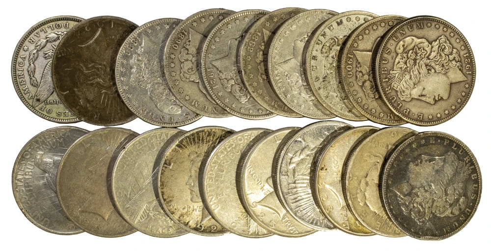 Roll of Cull Silver Dollars