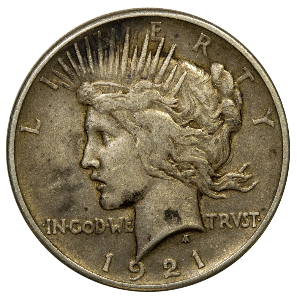 VF-35 1921 Peace Dollar