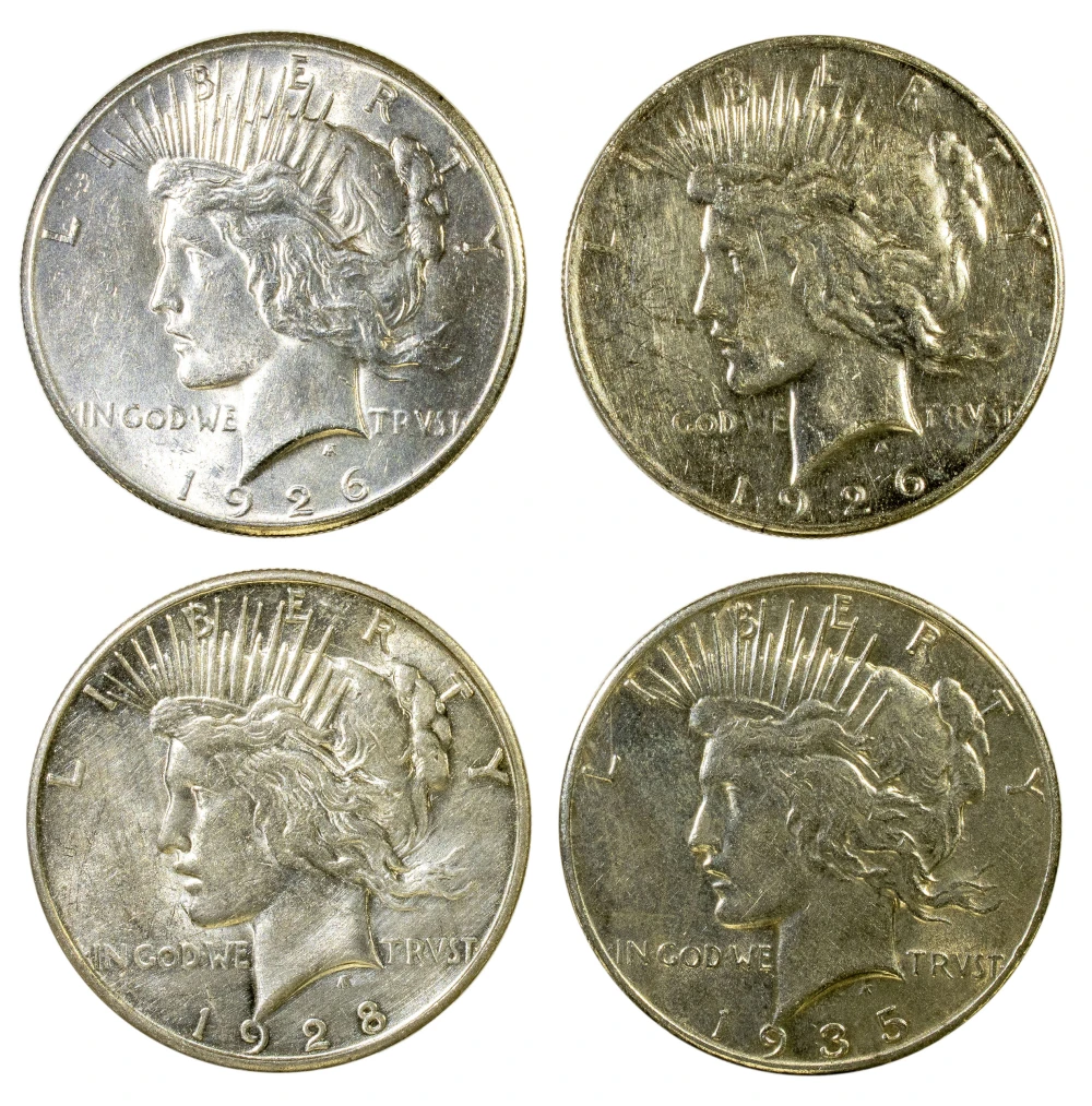 Peace Dollar Foursome