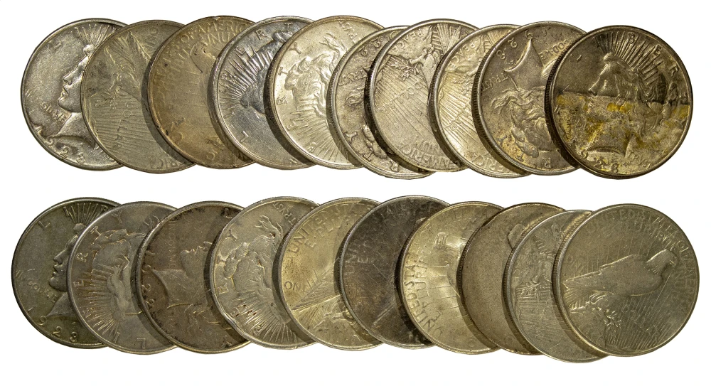 Roll of Mixed Circulated Peace Dollars