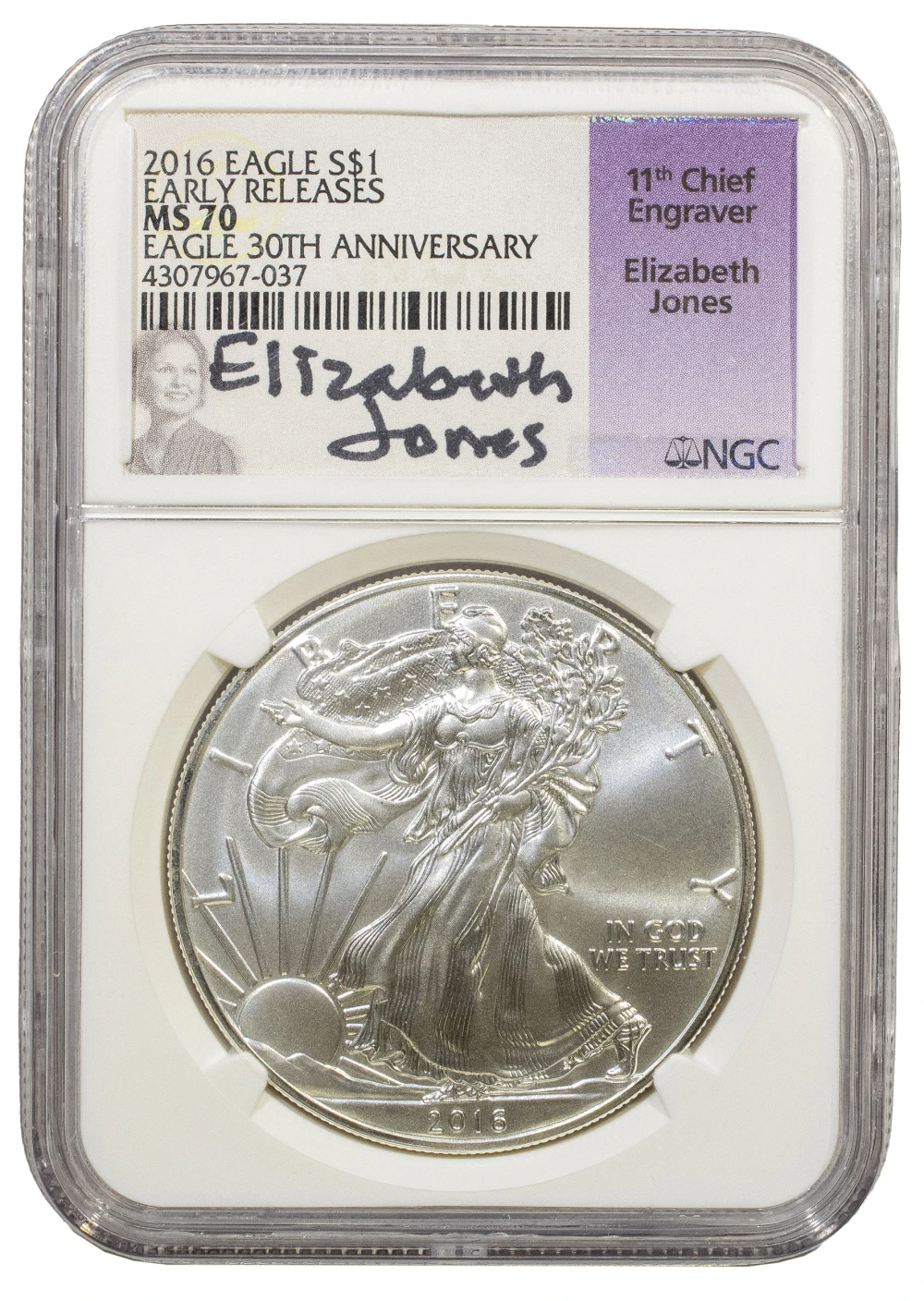 NGC MS-70 2016 American Silver Eagle $1