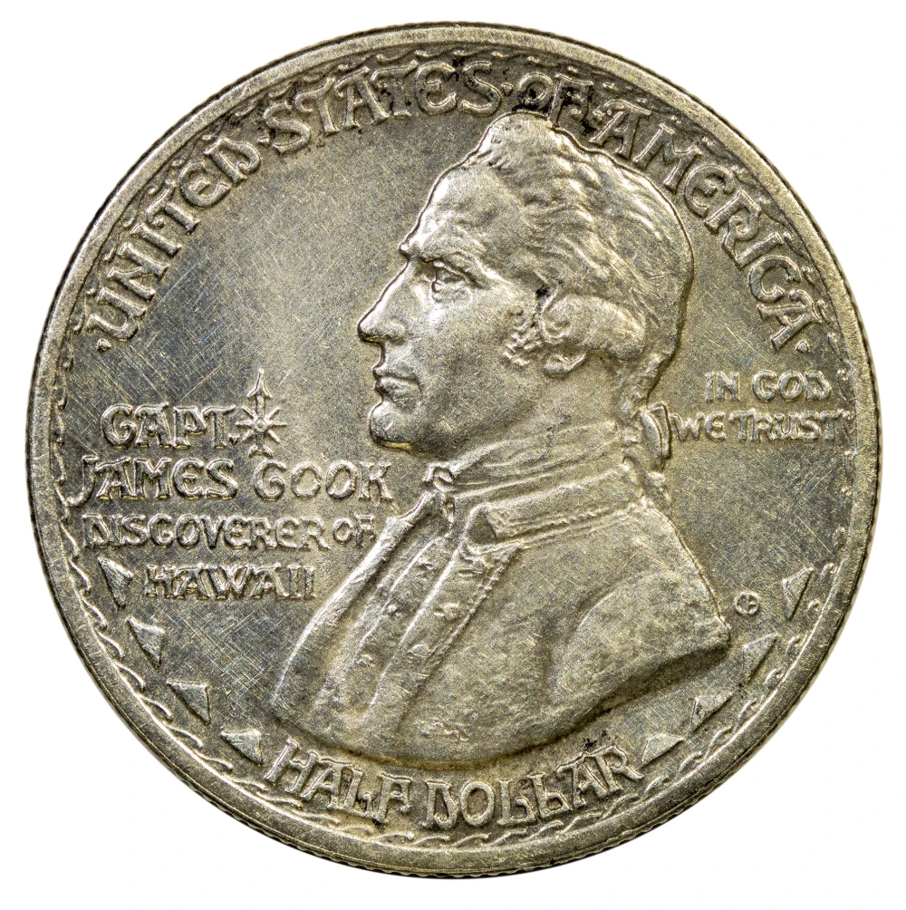 AU-50 Details 1928 Hawaii Half Dollar