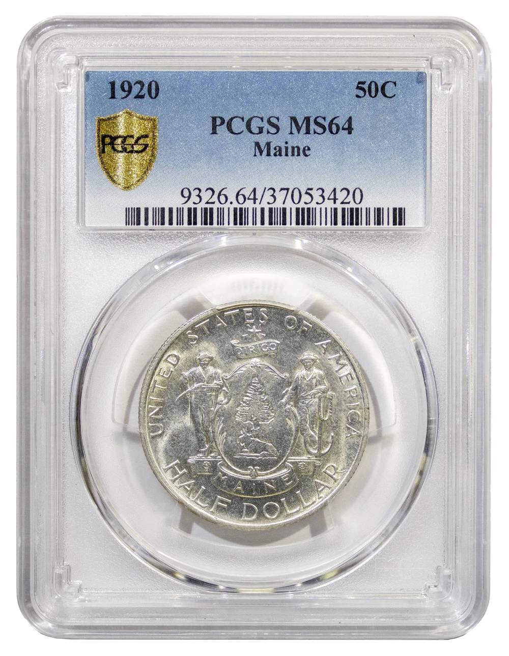 PCGS MS-64 1920 Maine Half Dollar
