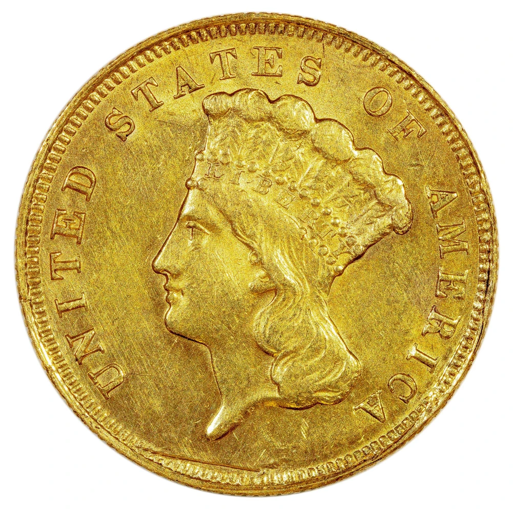 MS-60 Details 1878 Gold $3