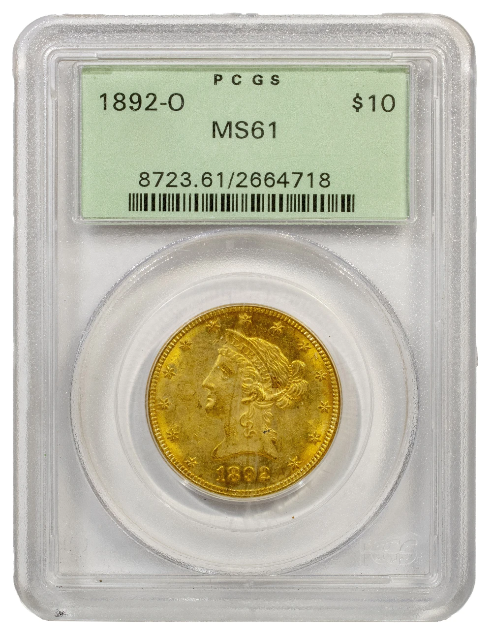 PCGS MS-61 1892-O Gold $10