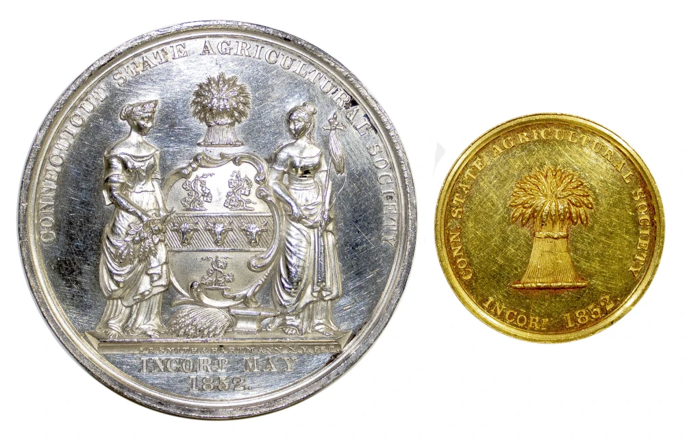 Connecticut. Issued 1883 Silver and Gold Medals