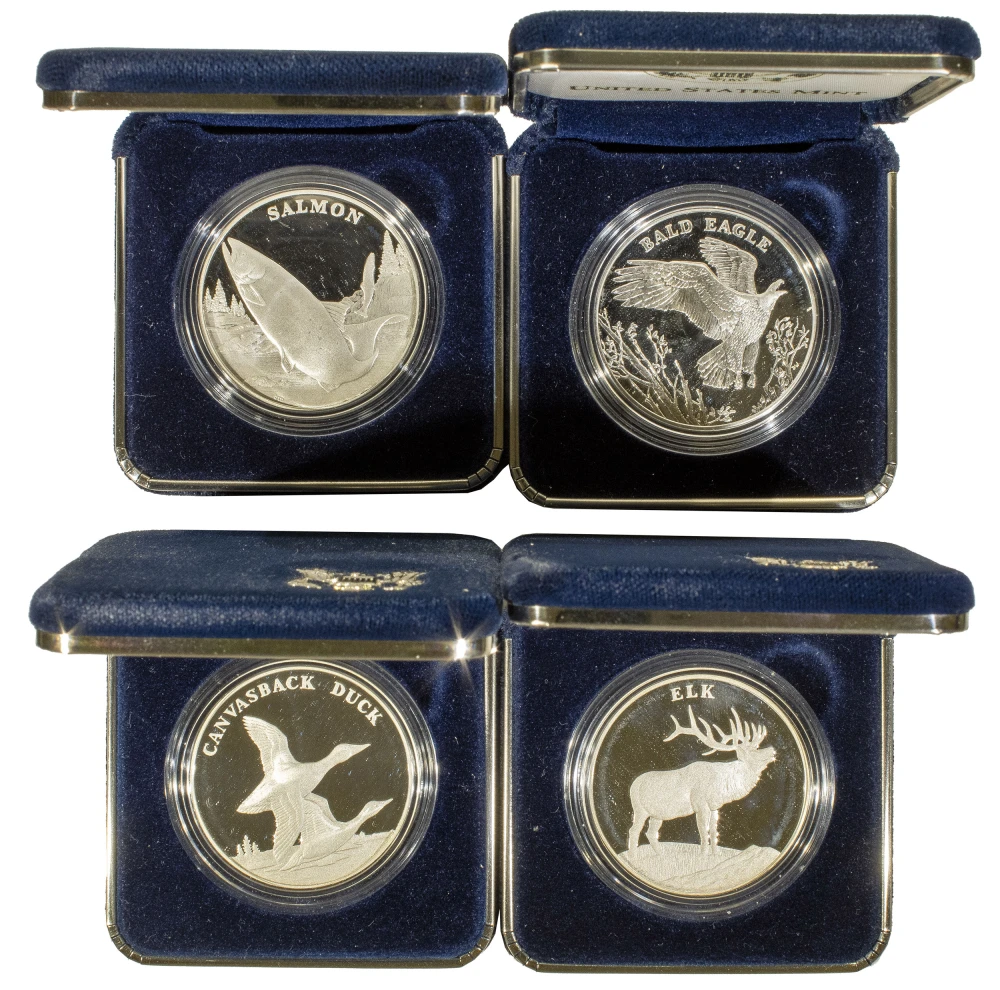 4 Pieces 2003 Wildlife Refuge Centennial Medals