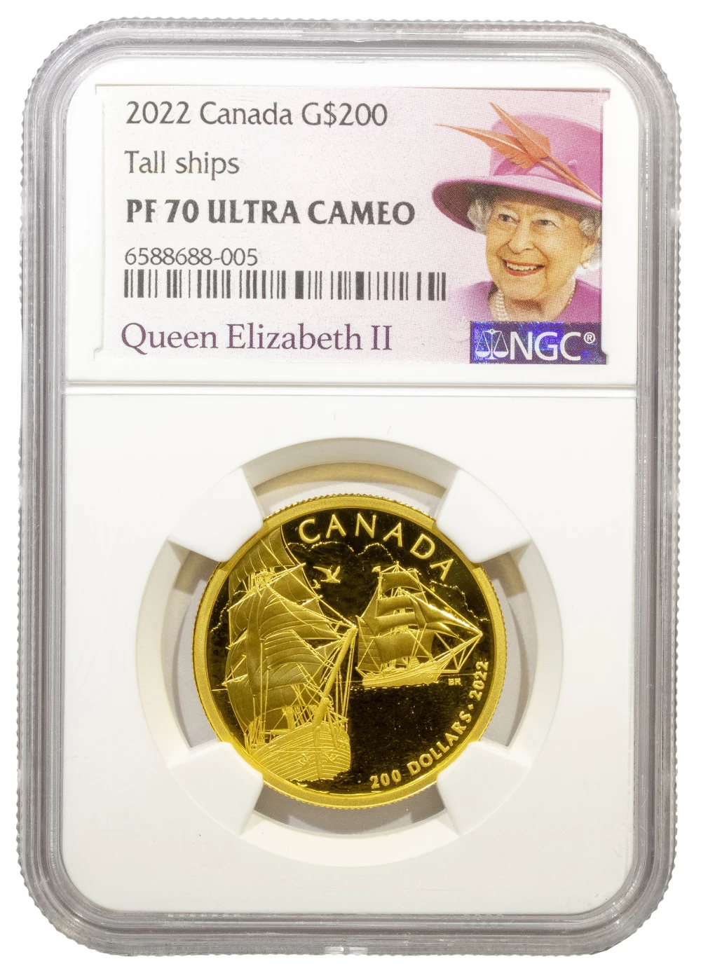 Canada. NGC Proof-70 Ultra Cameo 2022 Gold $200