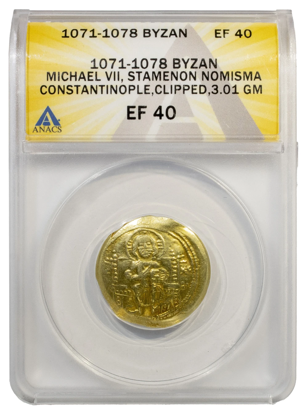 Byzantine Empire. ANACS EF Gold Scyphate
