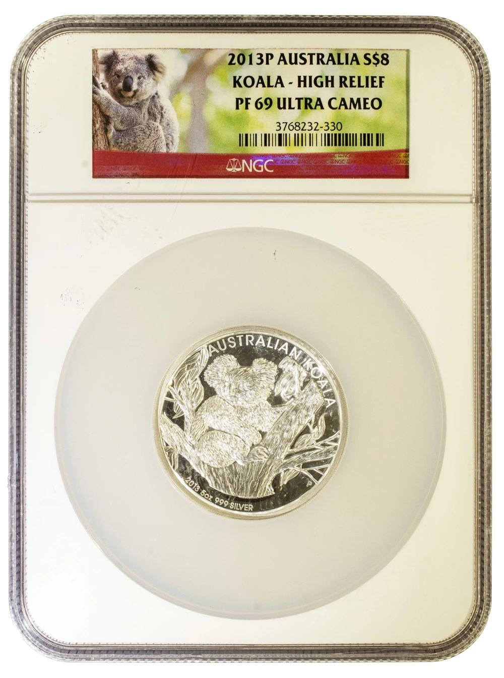 Australia. NGC 2013-P Proof-69 Ultra Cameo $8
