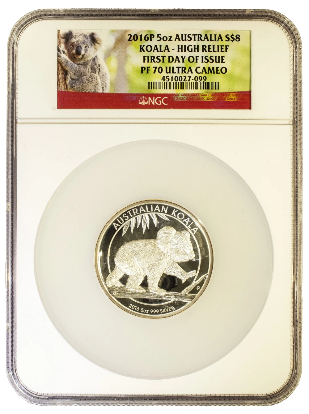 Australia. NGC 2016-P Proof-70 Ultra Cameo $8