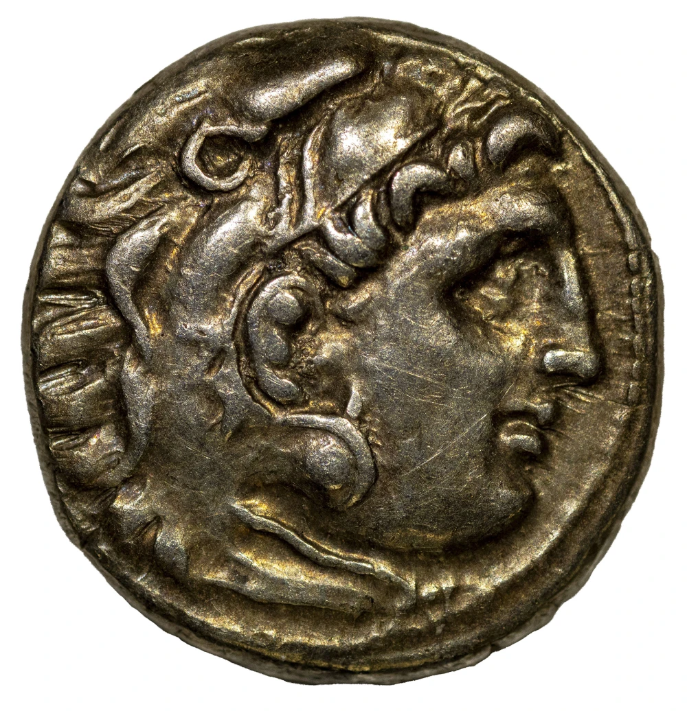 Macedon. EF Silver Drachm of Alexander III