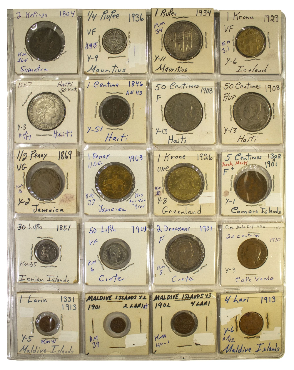 Mixed 20 Coin World Lot