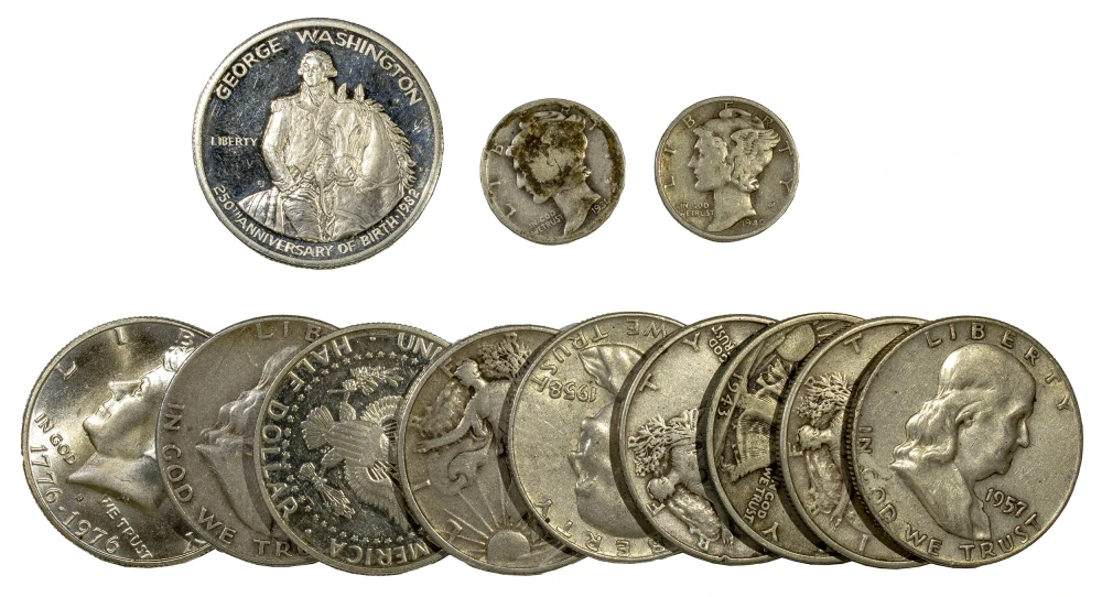 Group of Mostly 90% Silver Coins