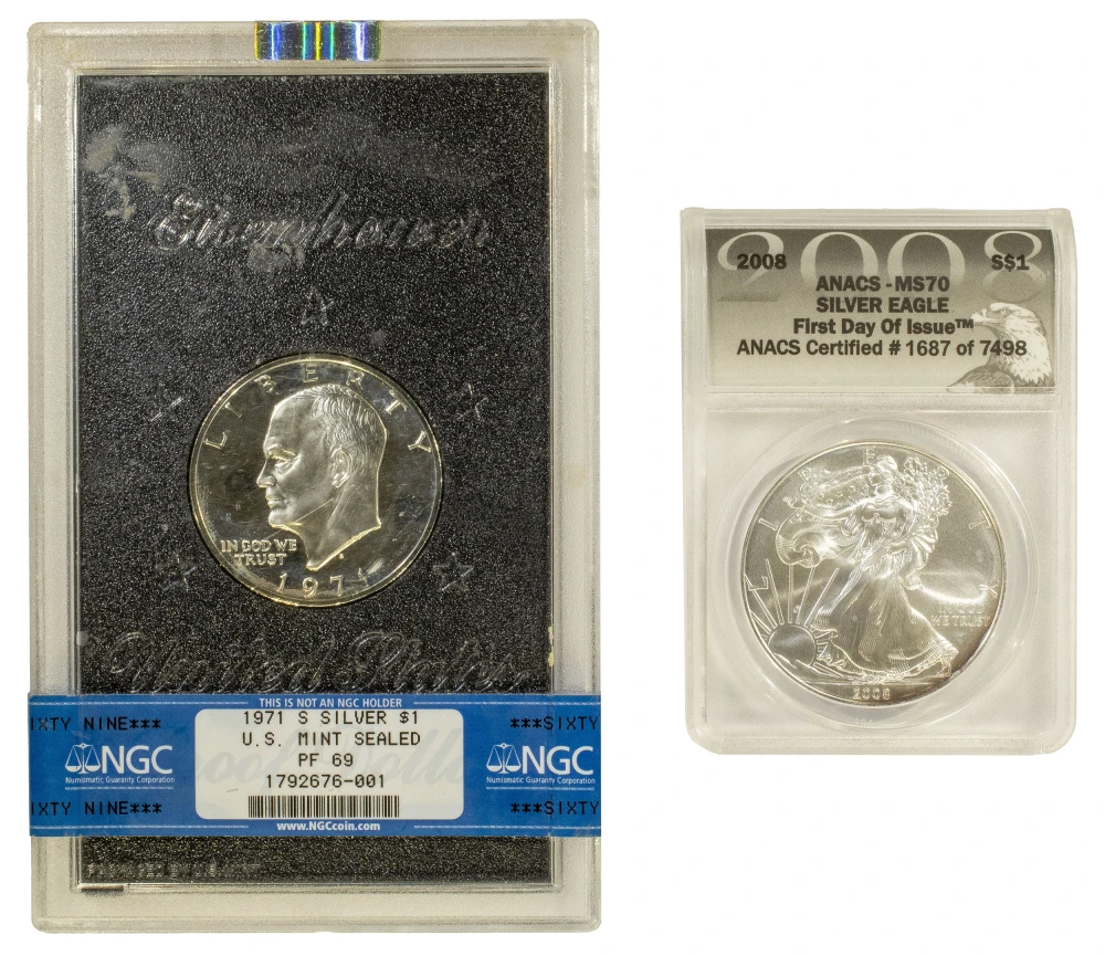 Ike & Silver Eagle Pair