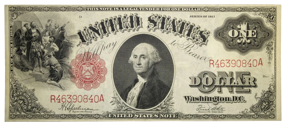 EF Series 1917 $1 United States Note