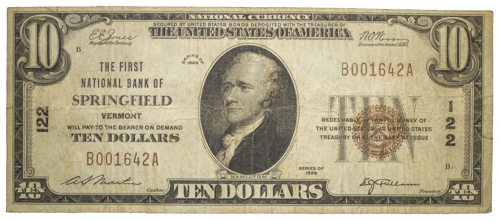 Vermont. Springfield. Fine to VF $10