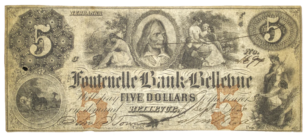 Nebraska. Bellevue. September, 1856 $5