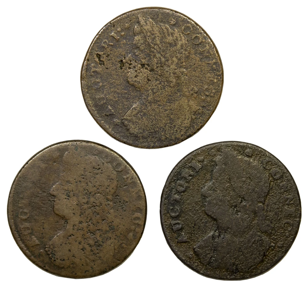 Connecticut. 1787 Copper Threesome