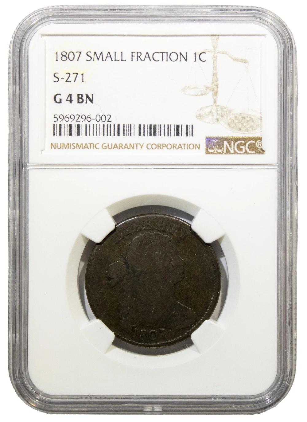 NGC Good-4 1807 Cent