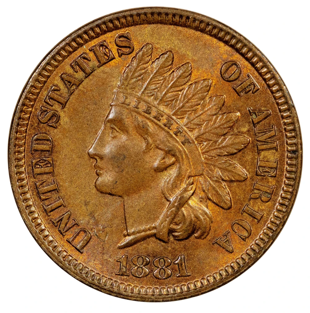 MS-62 BN 1881 Cent
