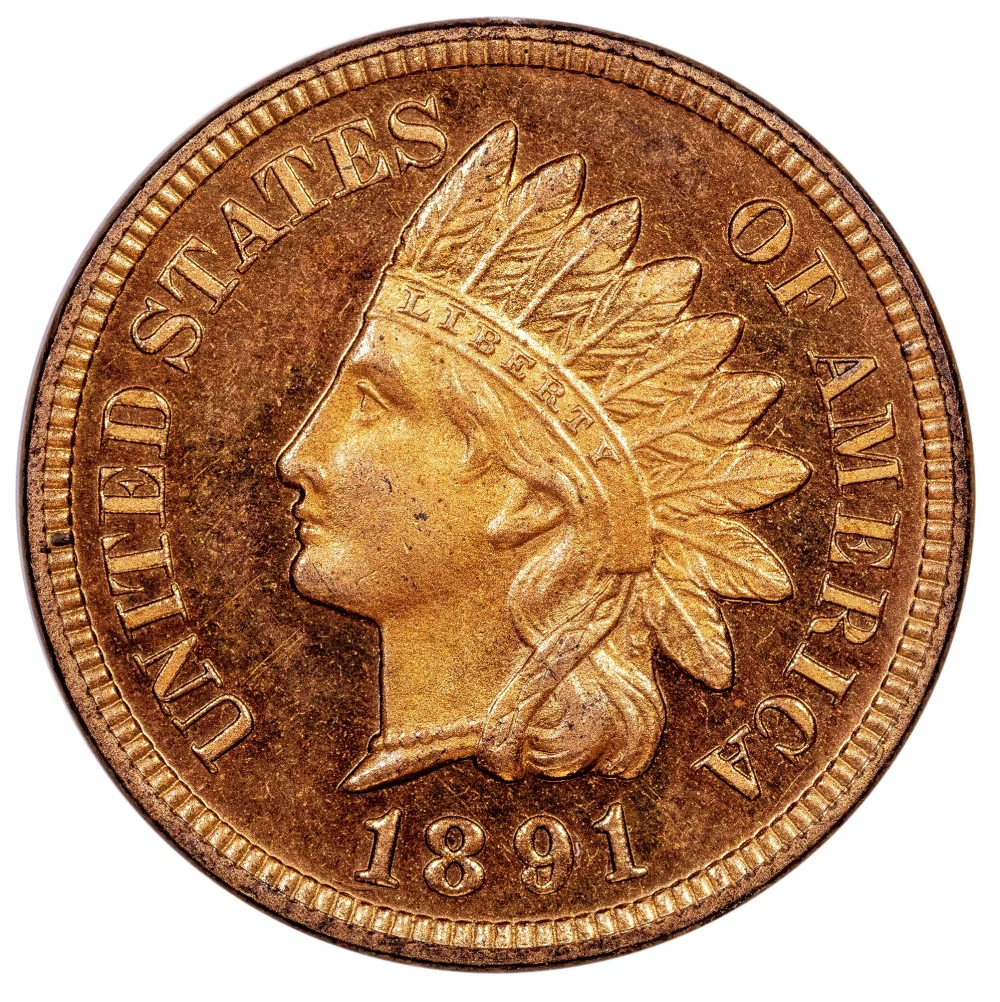 Choice Proof-64 Cameo 1891 Cent