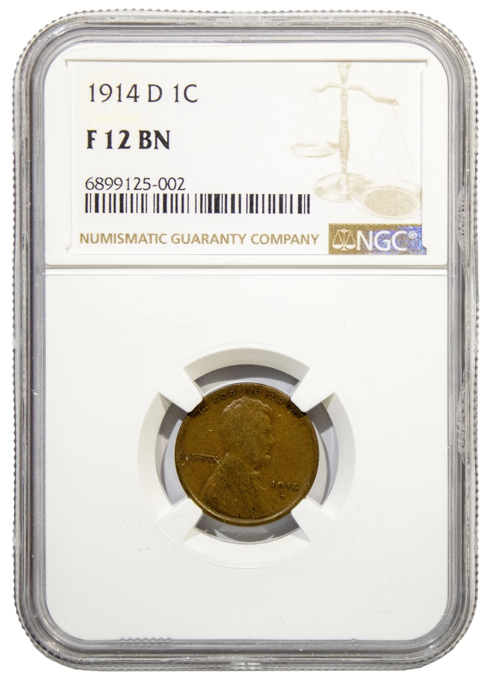 NGC Fine-12 1914-D Cent