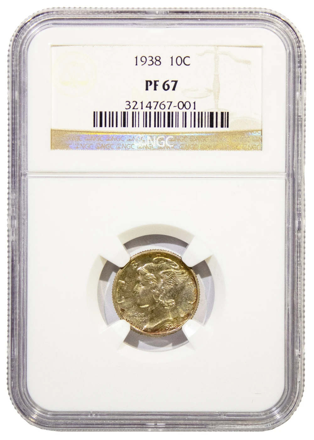 NGC Proof-67 1938 Dime