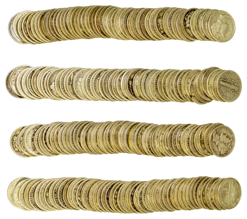 4 Better Rolls Of Mercury Dimes