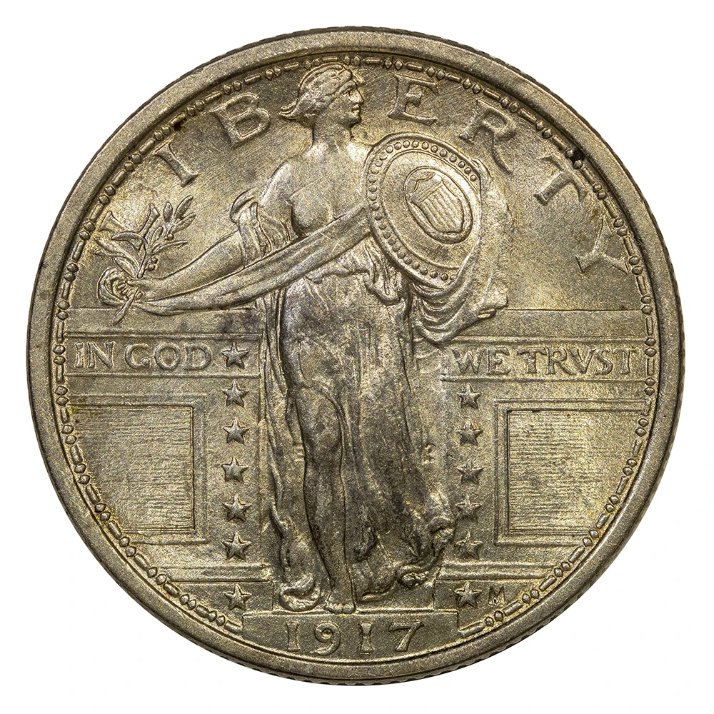 MS-60 FH 1917 Type I Quarter