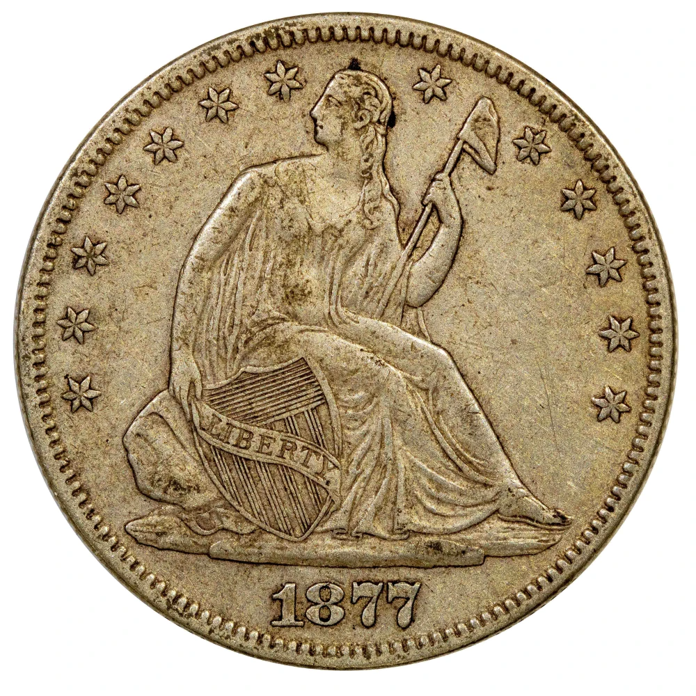 Choice EF-45 1877 Half Dollar