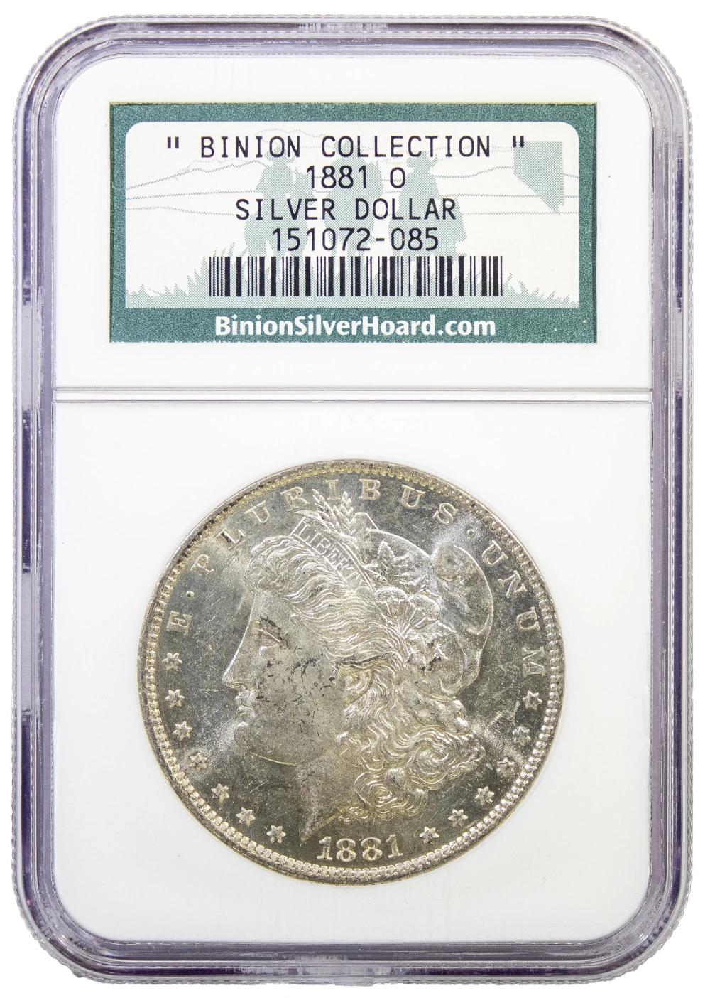 Unc NGC Binion Collection 1881-O Morgan $1