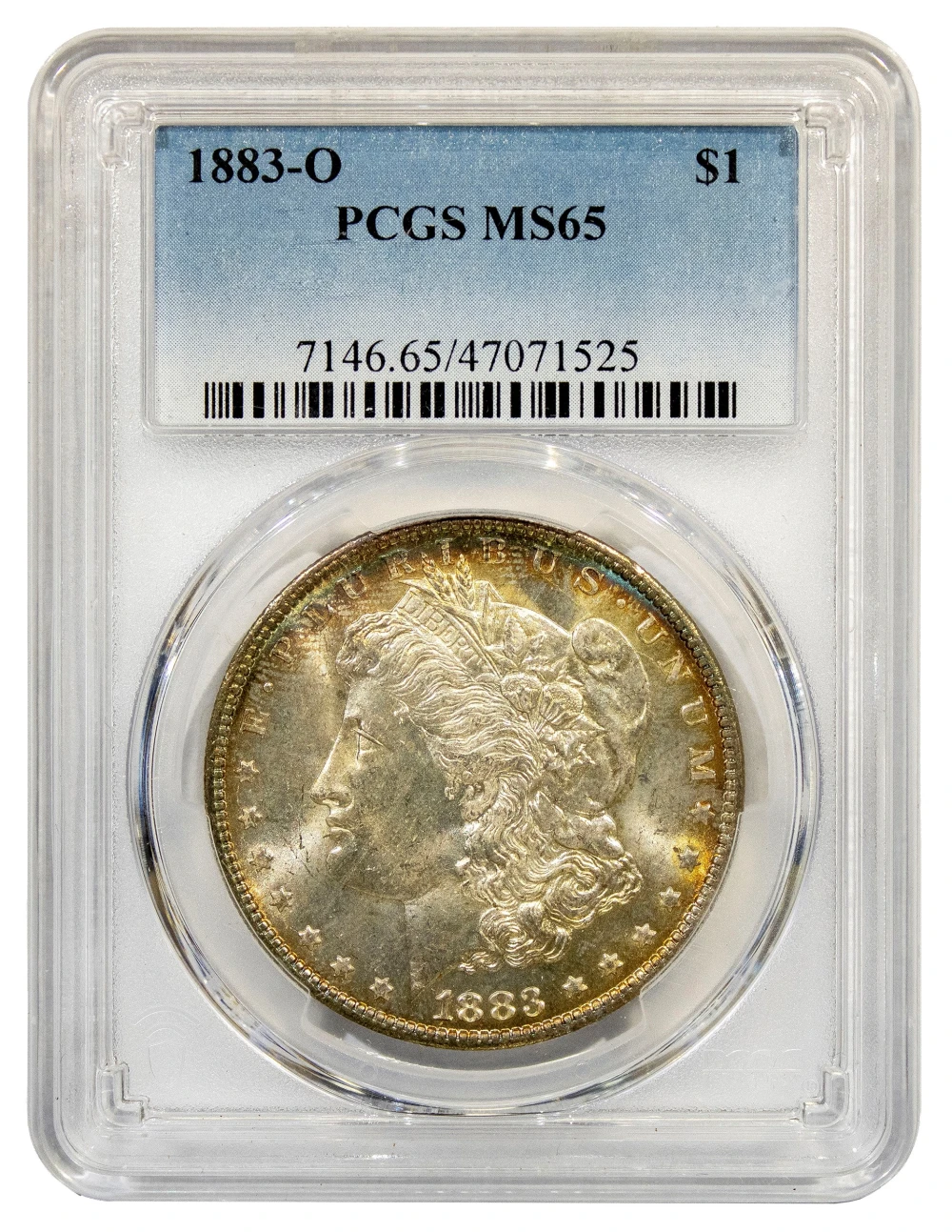 PCGS MS-65 Toned 1883-O Morgan $1