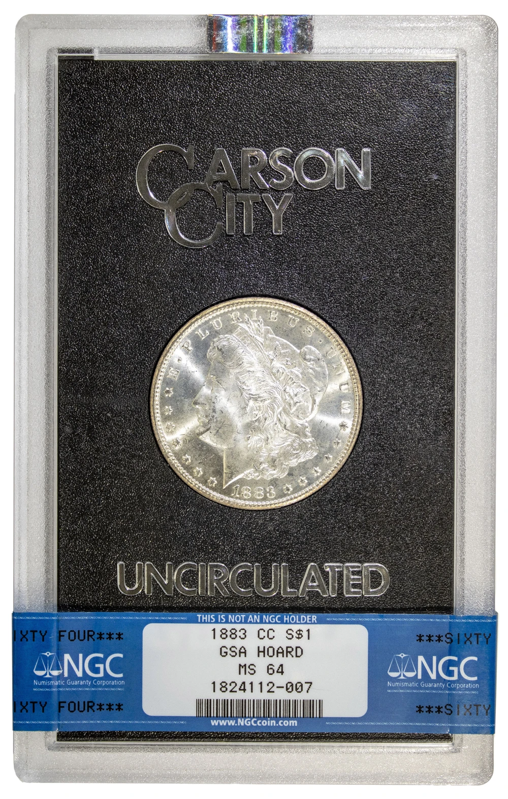 NGC MS-64 GSA Hoard 1883-CC Morgan $1