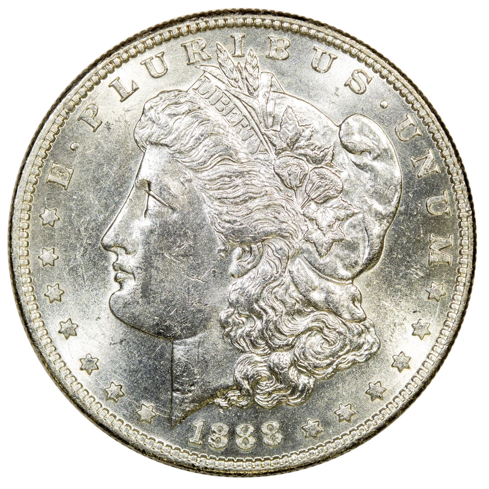 MS-60 1888-S Morgan $1