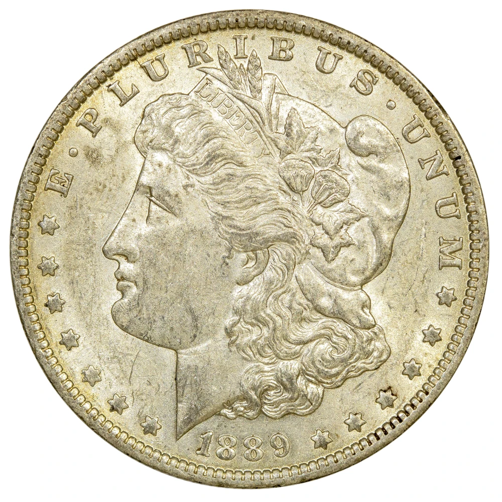 AU-50 1889-O Morgan Dollar