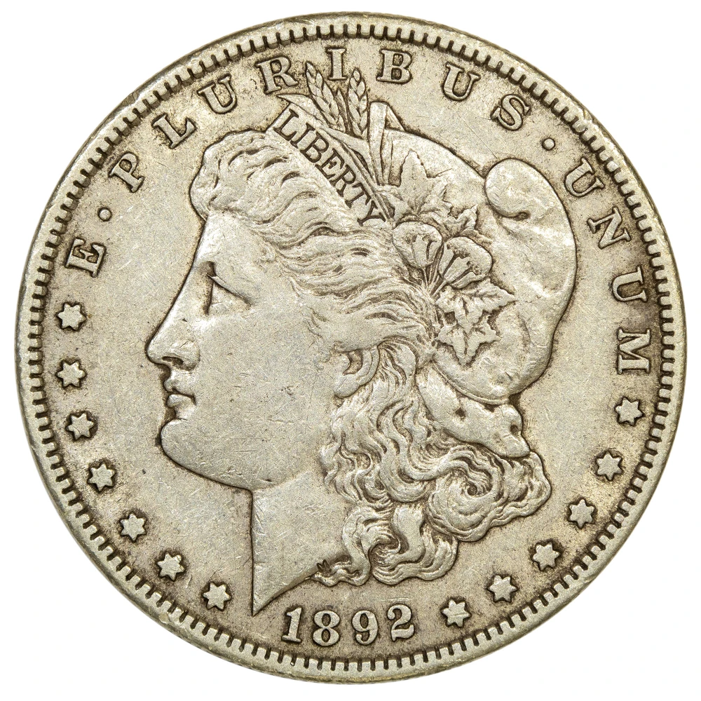 EF-45 1892-S Morgan Dollar