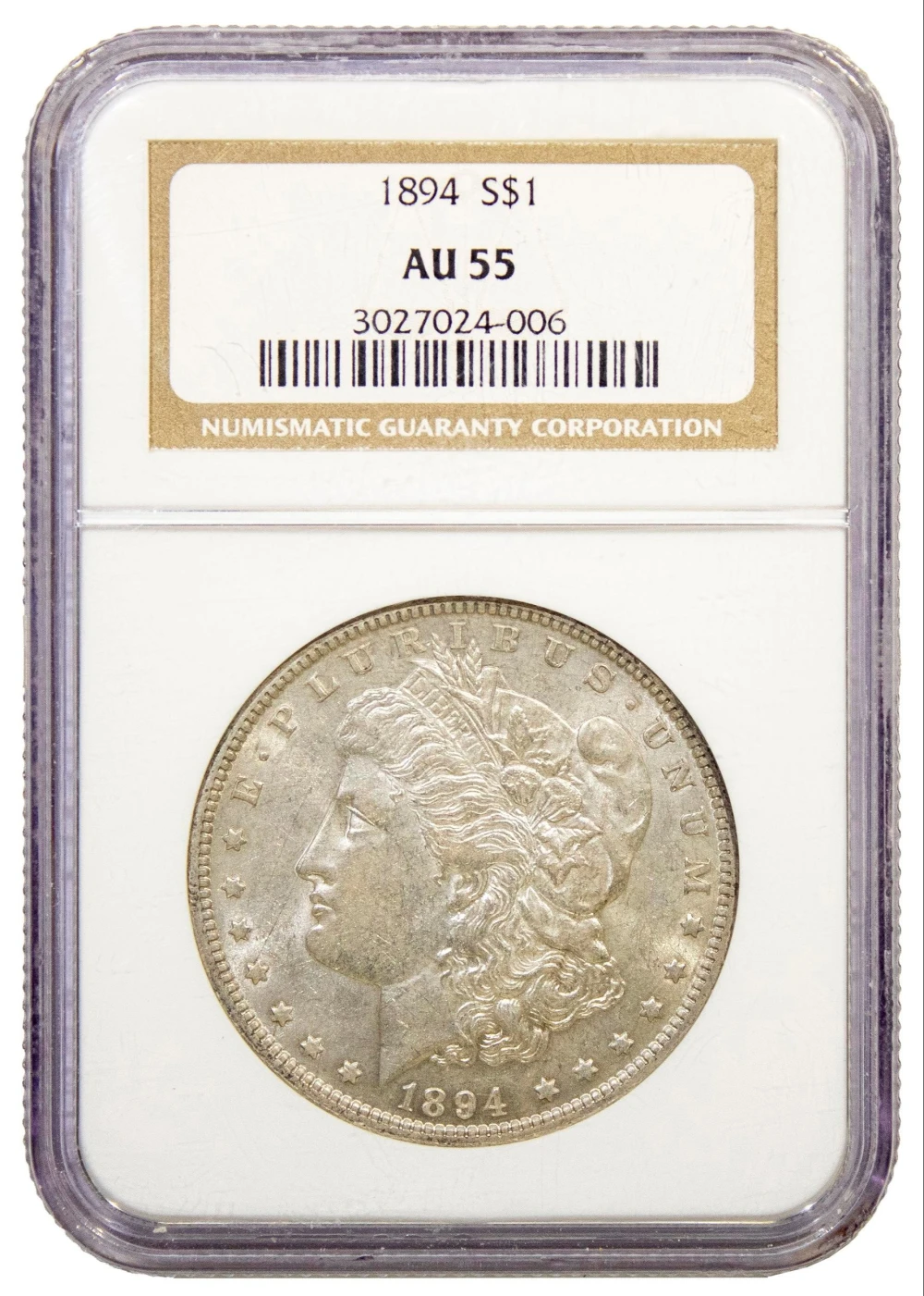 NGC AU-55 1894 Morgan Dollar