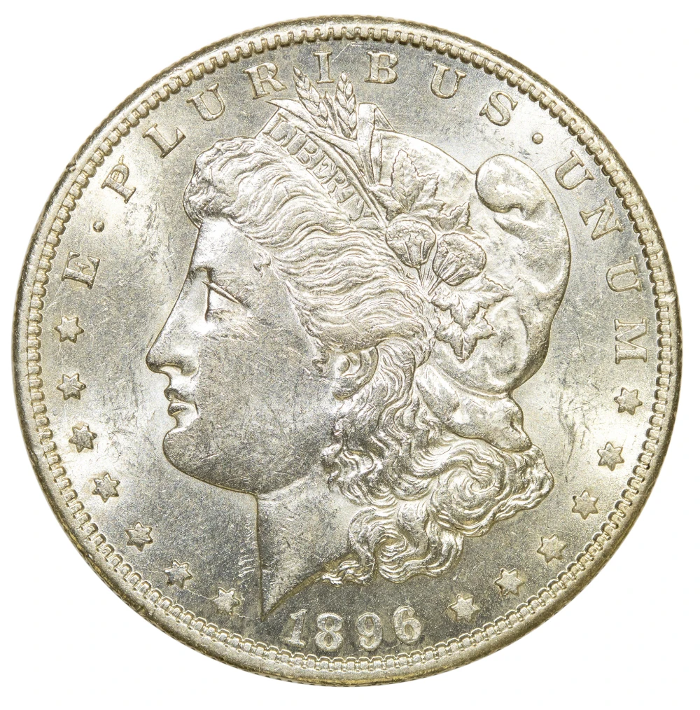 MS-60 or Finer 1896-S Morgan $1