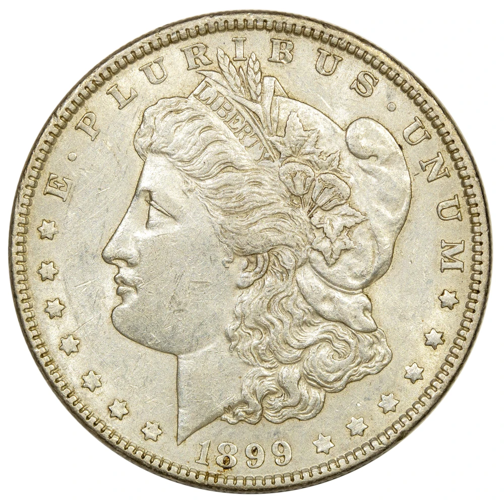 AU-50 1899 Morgan $1