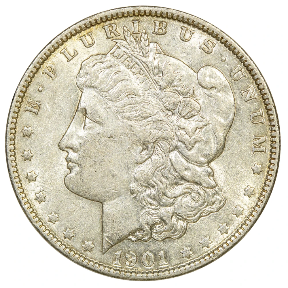 AU-50 1901 Morgan $1